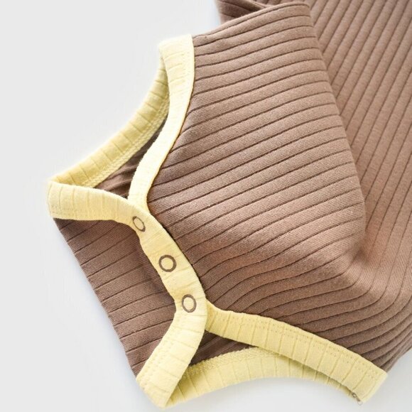 %100 Organic Ribana 2 Pcs Baby Short Sleeve Body Set - Picture 6 of 8